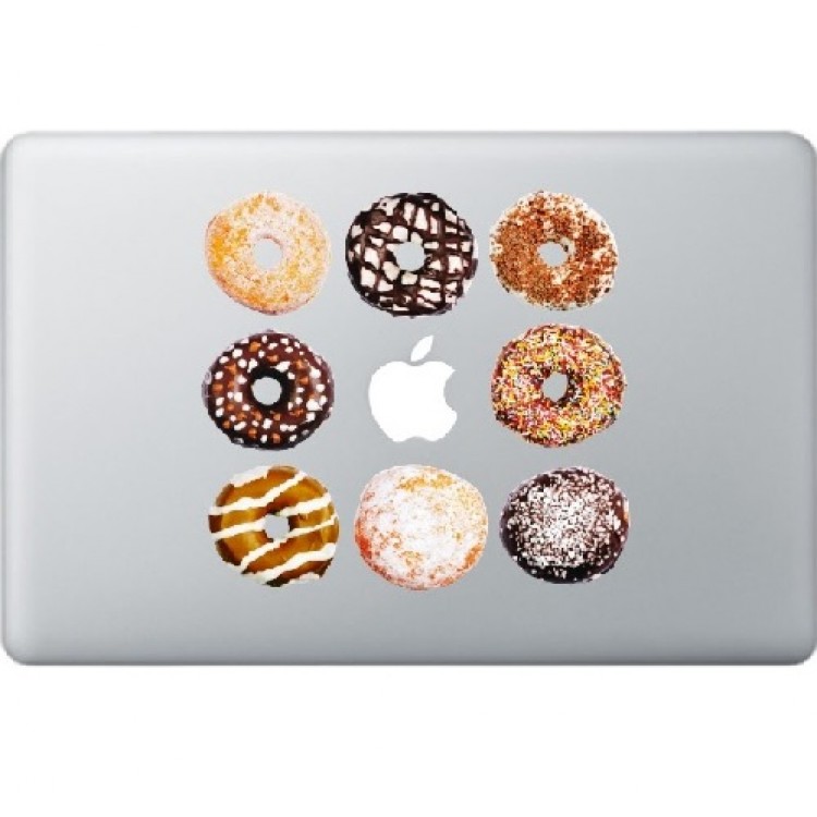 Donuts Macbook Decal Full Colour Decals